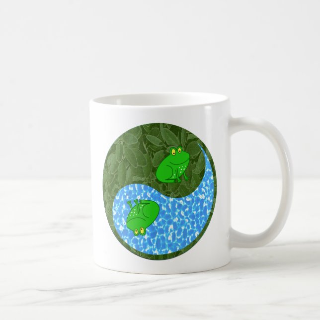 Frosch Yin Yang Kaffeetasse (Rechts)