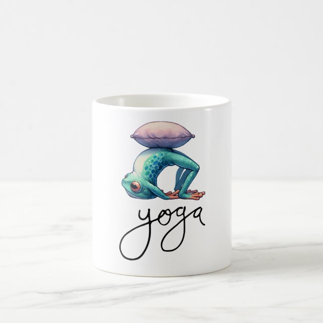 Frosch-Yoga Kaffeetasse (Mittel)