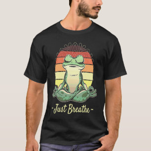 Frosch Yoga Meditation Pilates Tier Kröte Zen T-Shirt