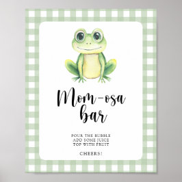Froschbaby-Dusche - Momosa Bar Poster