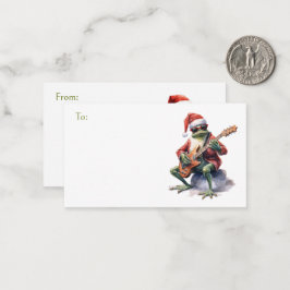 Froschband für Weihnachten bis/von Geschenk Mitteilungskarte