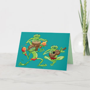 Froschband Geburtstagskarte oder Einladung