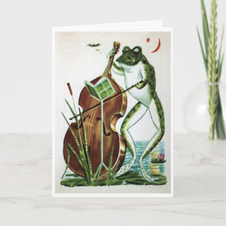 Froschcello, Musik, Play on, Grußkarte Karte