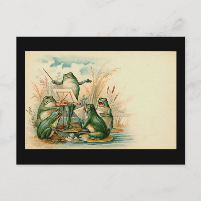 "Froschchor" Postkarte (Vorderseite)