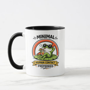 Froschdesign mit Vorliebe für minimalen menschlich Tasse