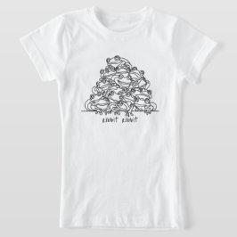 Frösche Abstrakte Linie Kunst Personalisiert T-Shirt