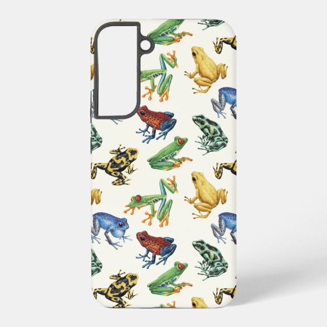 Frösche auf natürlichem Weiß Samsung Galaxy Hülle (Rückseite)