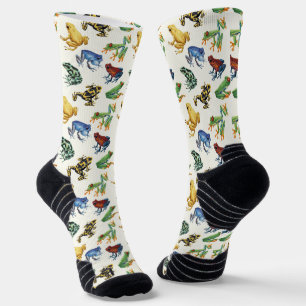 Frösche auf natürlichem Weiß Socken