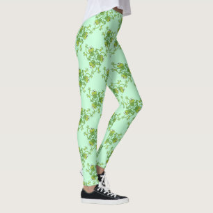 Frösche, die im Musterdesign schwingen und Spaß  Leggings