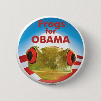 Frösche für Obama Button