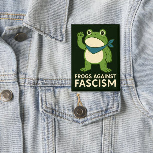 Frösche gegen den Faschismus Portland Frosch Prote Button