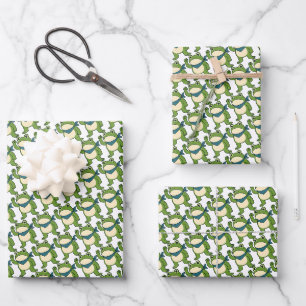 Frösche gegen den Faschismus Portland Frosch Prote Geschenkpapier Set