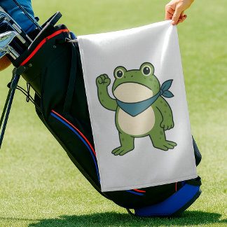 Frösche gegen den Faschismus Portland Frosch Prote Golfhandtuch