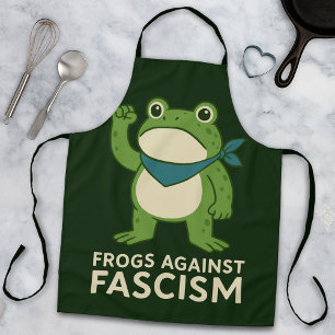 Frösche gegen den Faschismus Portland Frosch Prote Schürze