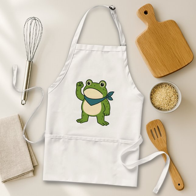 Frösche gegen den Faschismus Portland Frosch Prote Schürze (Von Creator hochgeladen)