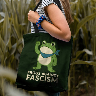 Frösche gegen den Faschismus Portland Frosch Prote Tasche