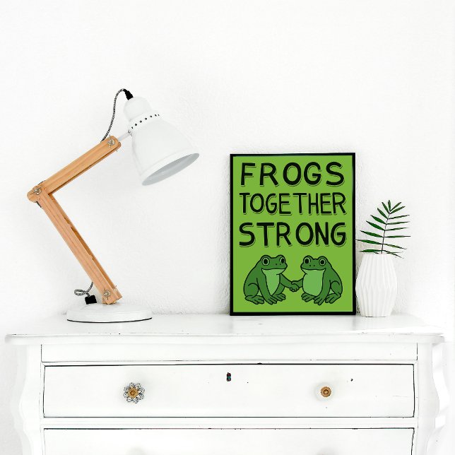 Frösche gemeinsam stark Portland Frosch Protest Poster (Von Creator hochgeladen)