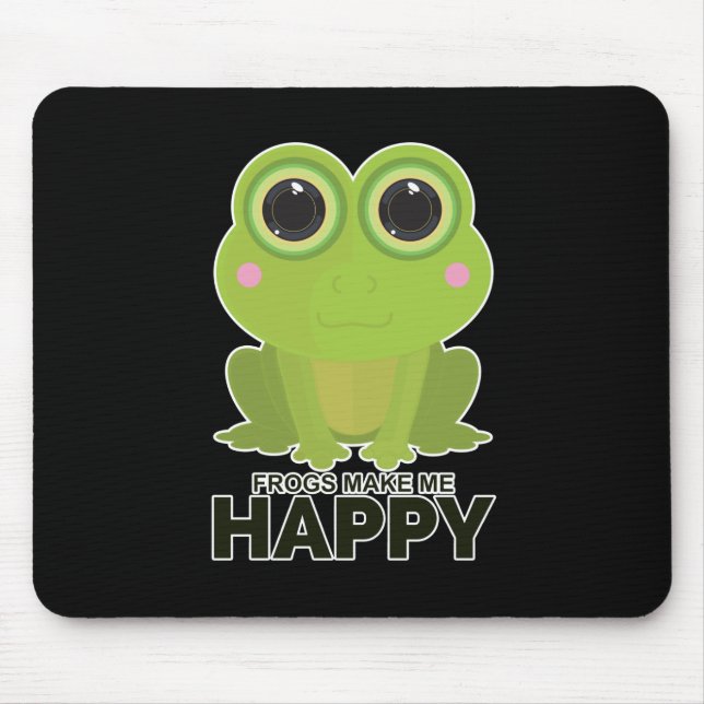 Frösche machen mich glücklich mousepad (Vorne)