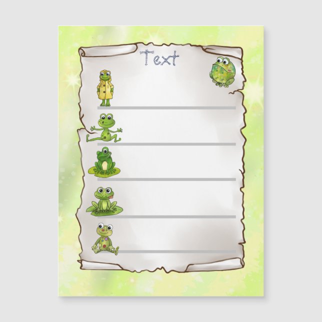 Frösche   magnetkarte (Vorderseite)