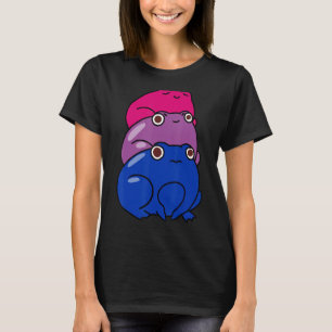 Frösche Pile Bisexuality Flag Bisexual Lgbt Pride T-Shirt