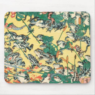 Frösche-Schlacht von Kawanabe Kyosai Mousepad