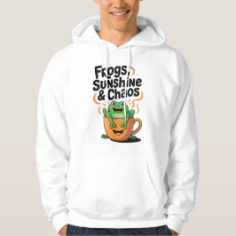 Frösche, Sonnenschein und Chaos - Niedlicher Frosc Hoodie