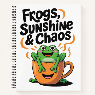 Frösche, Sonnenschein und Chaos - Niedlicher Frosc Notizbuch