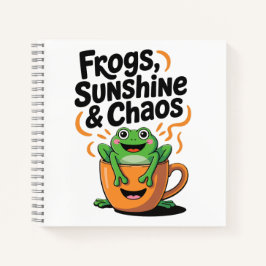 Frösche, Sonnenschein und Chaos - Niedlicher Frosc Notizbuch