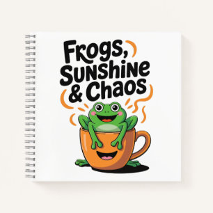 Frösche, Sonnenschein und Chaos - Niedlicher Frosc Notizbuch
