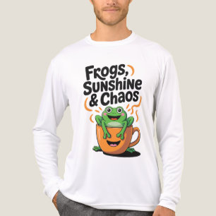 Frösche, Sonnenschein und Chaos - Niedlicher Frosc Tri-Blend Shirt