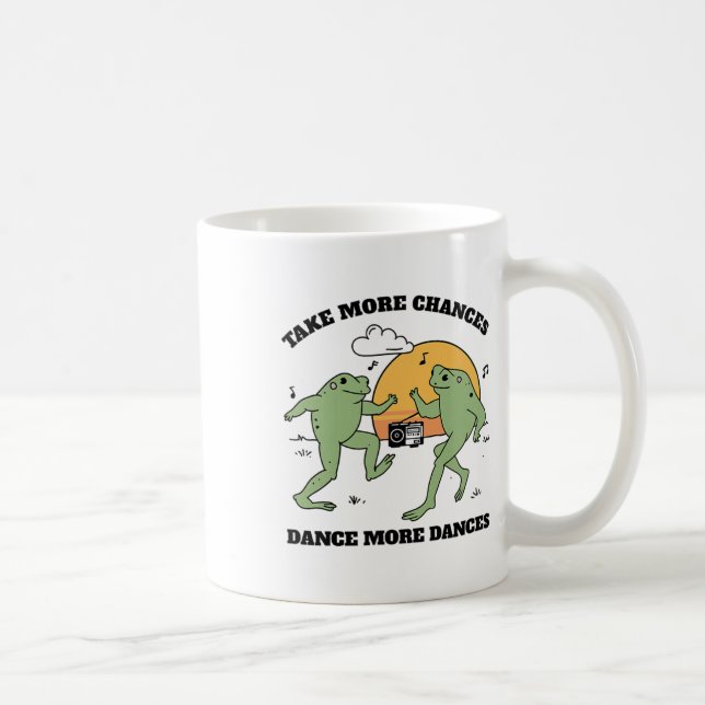 Frösche tanzen zusammen kaffeetasse (Rechts)