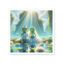 Frösche und Frösche auf Lily Pad
