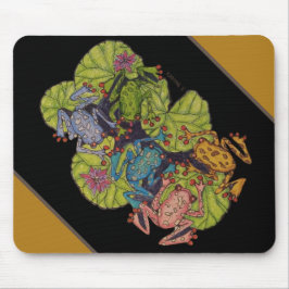 Frösche und Lilly Pads Maus Pad Mousepad