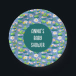 Frösche und Lily Pads Niedliche Geburtstag BABY SH Pappteller<br><div class="desc">Perfekte niedliche Papiertafel für eine lustige Babydusche oder Kindergeburtstag Party! Vollständig anpassbar! Fügen Sie Ihren eigenen Text hinzu. Design ist auch als digitale Einladungen, Postkarten, flache oder gefaltete Papierkarten erhältlich, Karo my shop! VIELEN DANK FÜR DIE UNTERSTÜTZUNG UNABHÄNGIGER KÜNSTLER! Alle Kunstwerke und Designs werden von mir erstellt. Ich Liebe, zeichnen...</div>