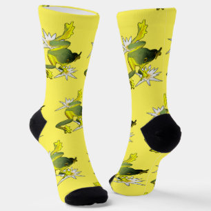 Frösche und Lotus-Blume, Crews Socken