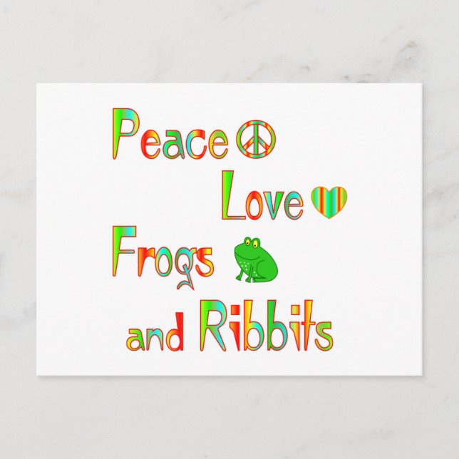 Frösche und Ribbits Postkarte (Vorderseite)