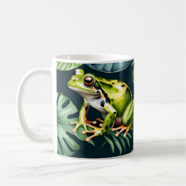 Frösche Wasserfarben Kunst Kaffeetasse