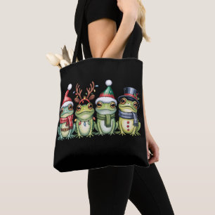 Frösche Weihnachten Froschliebhaber Süßer Weihnach Tasche