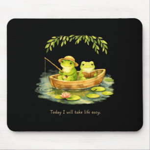 Frösche werden das Leben leicht haben, entspanntes Mousepad