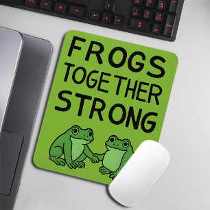 Frösche Zusammen Stark Portland Frosch Protest Mousepad