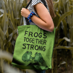 Frösche Zusammen Stark Portland Frosch Protest Tasche