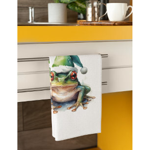 Froscher Weihnachtsfrosch, Brauch Geschirrtuch
