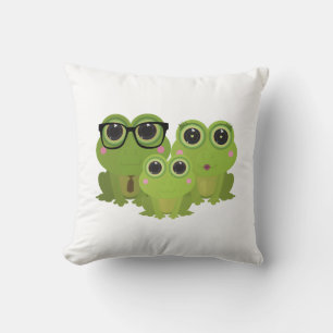 Froschfamilie Kissen