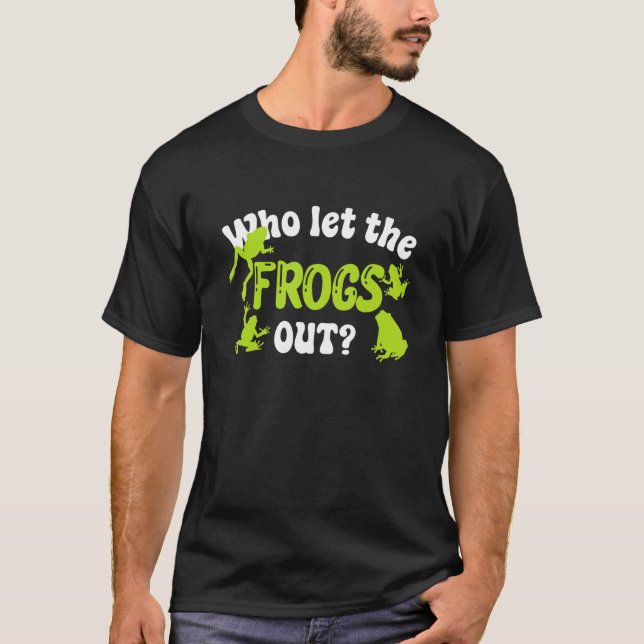 Froschfang mit dem Froschstecher T-Shirt (Vorderseite)