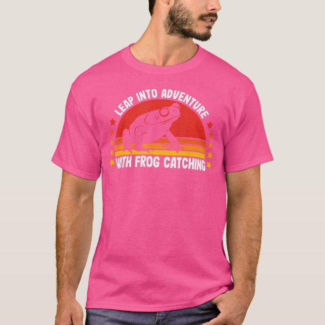 Froschfänger-Abenteuer Froschjagd Frösche T-Shirt (Vorderseite)