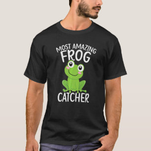 Froschfänger Frosch Kröte Kaulquappe Amphibie Herp T-Shirt