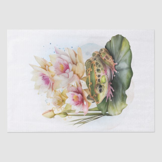 Froschfarbe Seidenpapier (Vorderseite)