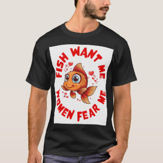 Froschfischer Angelrute T-Shirt