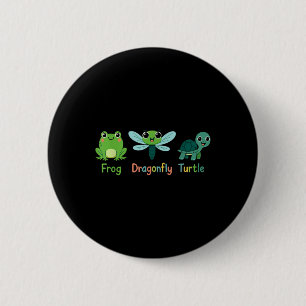 Froschfliegenschildkrötenfrösche Spaß subtil polit Button