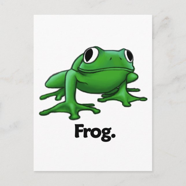 Froschfrosch. Postkarte (Vorderseite)